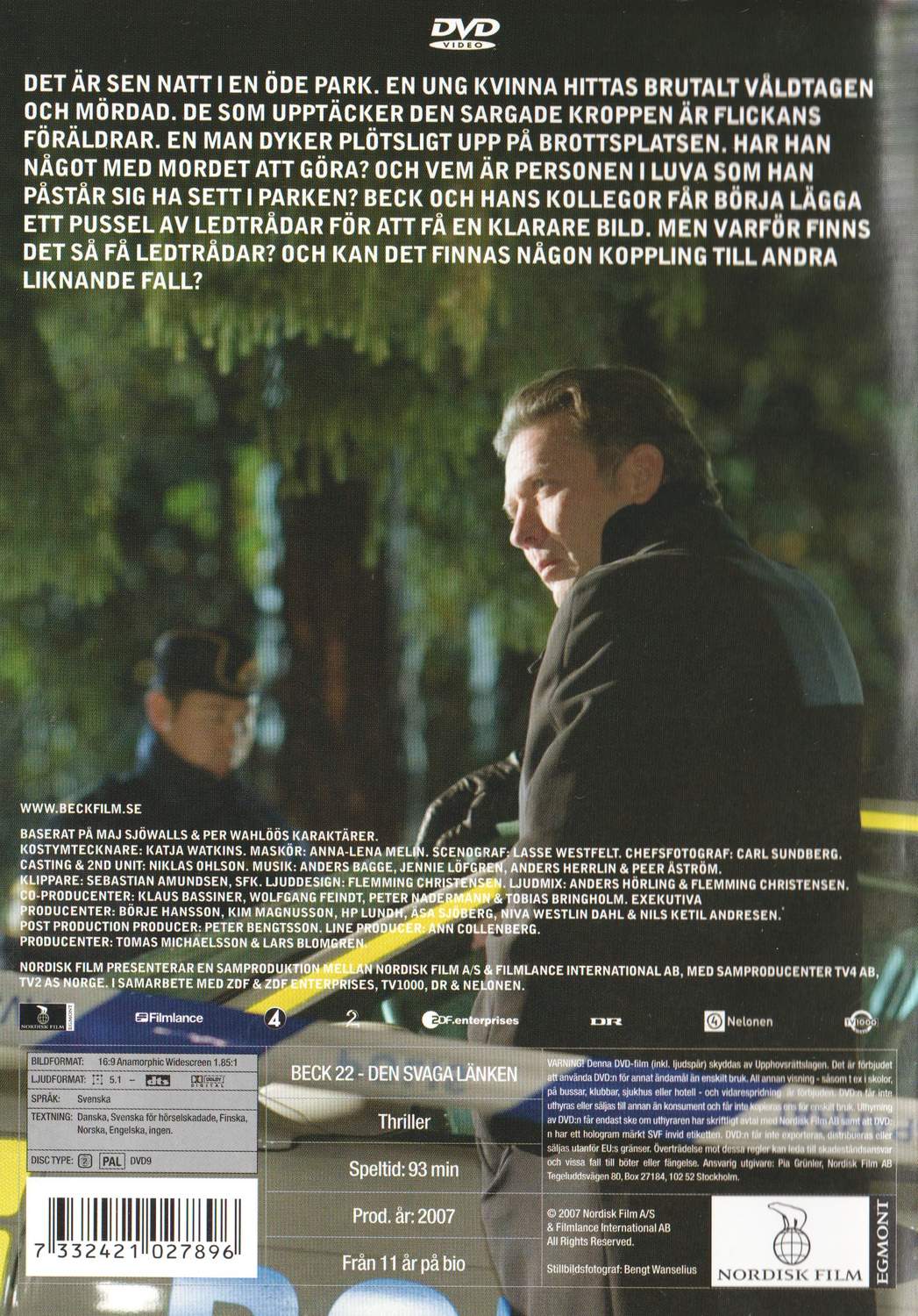 Beck 22 Den Svaga Länken (2007) DVD