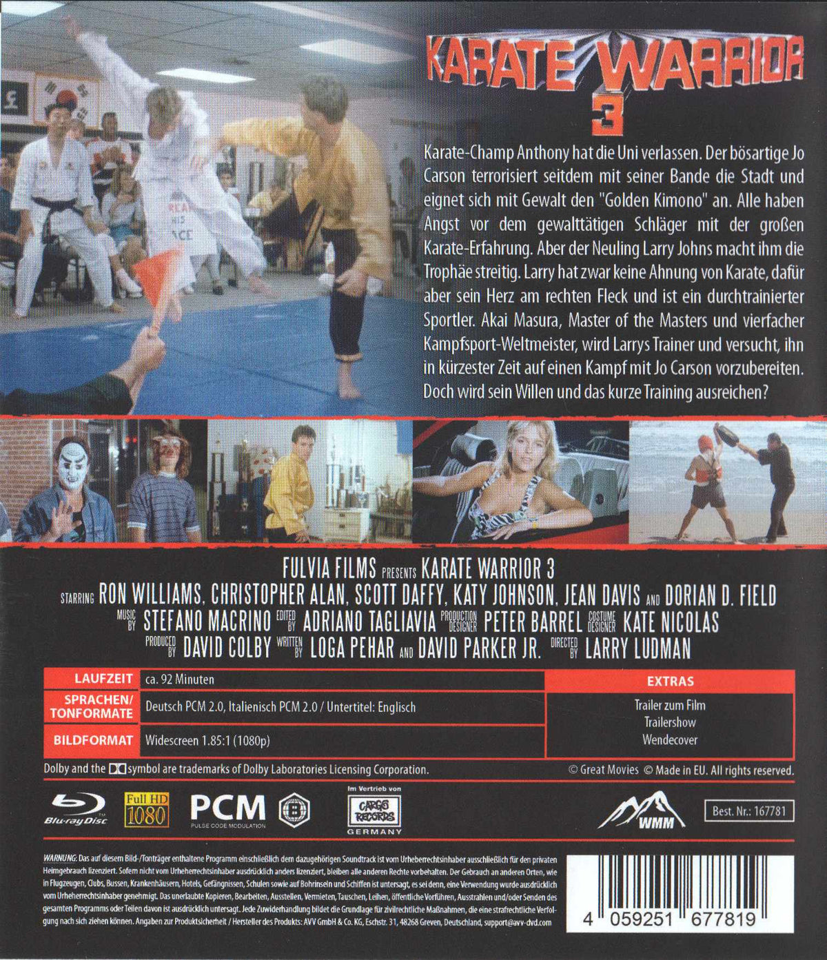 Karate Warrior 3 (1991) Blu-ray