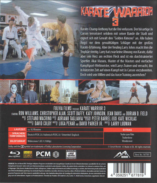 Karate Warrior 3 (1991) Blu-ray