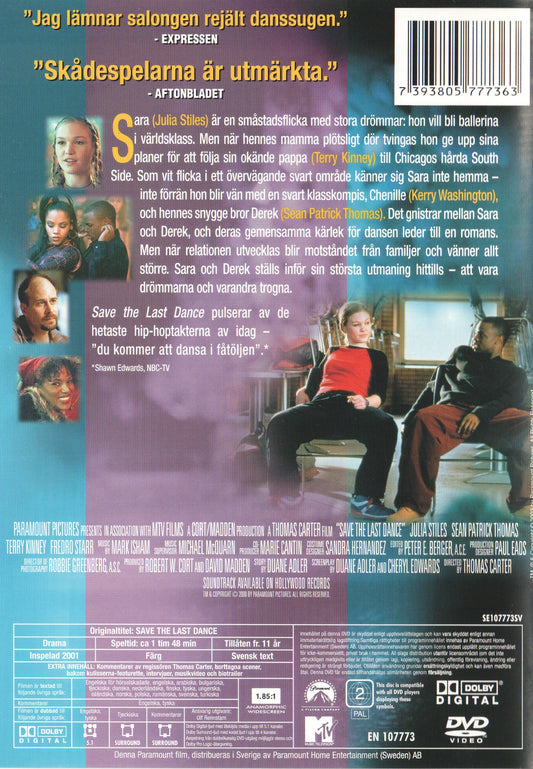 Save the Last Dance (2001) DVD