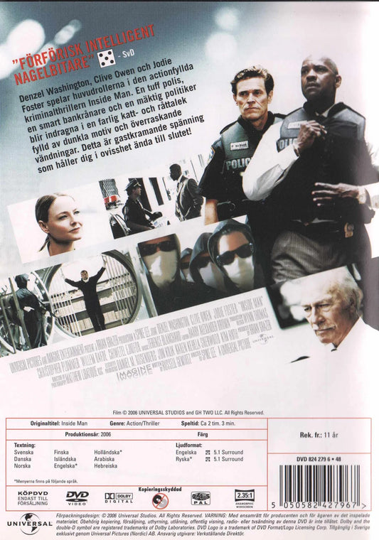 Inside Man (2006) DVD