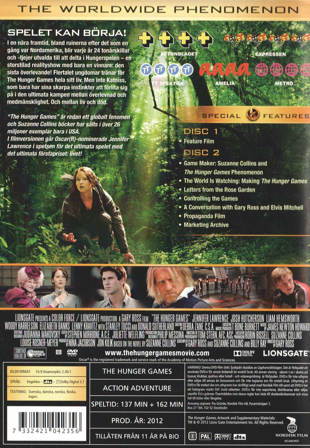 The Hunger Games (2012) DVD