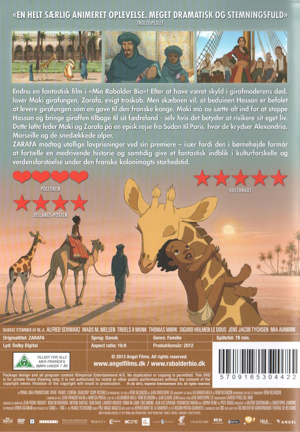 Zarafa (2012) DVD