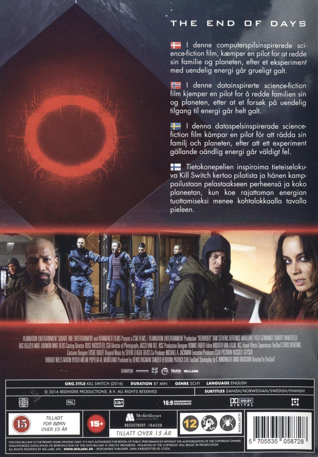 Kill Switch (2016) DVD