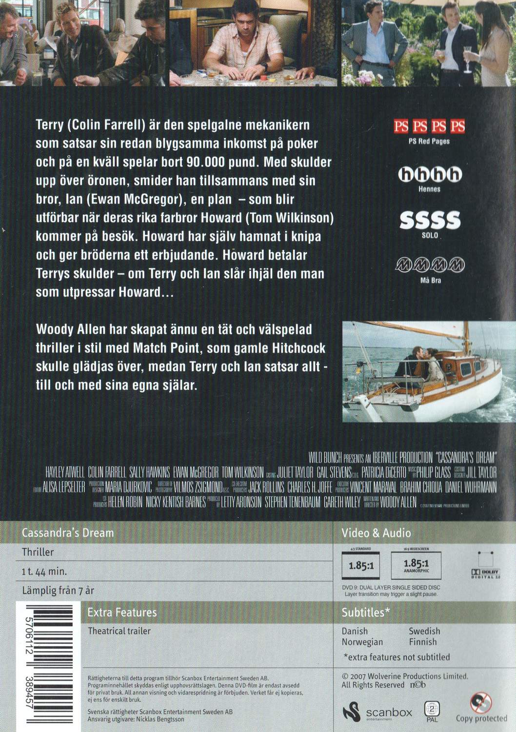 Cassandra's Dream (2007) DVD