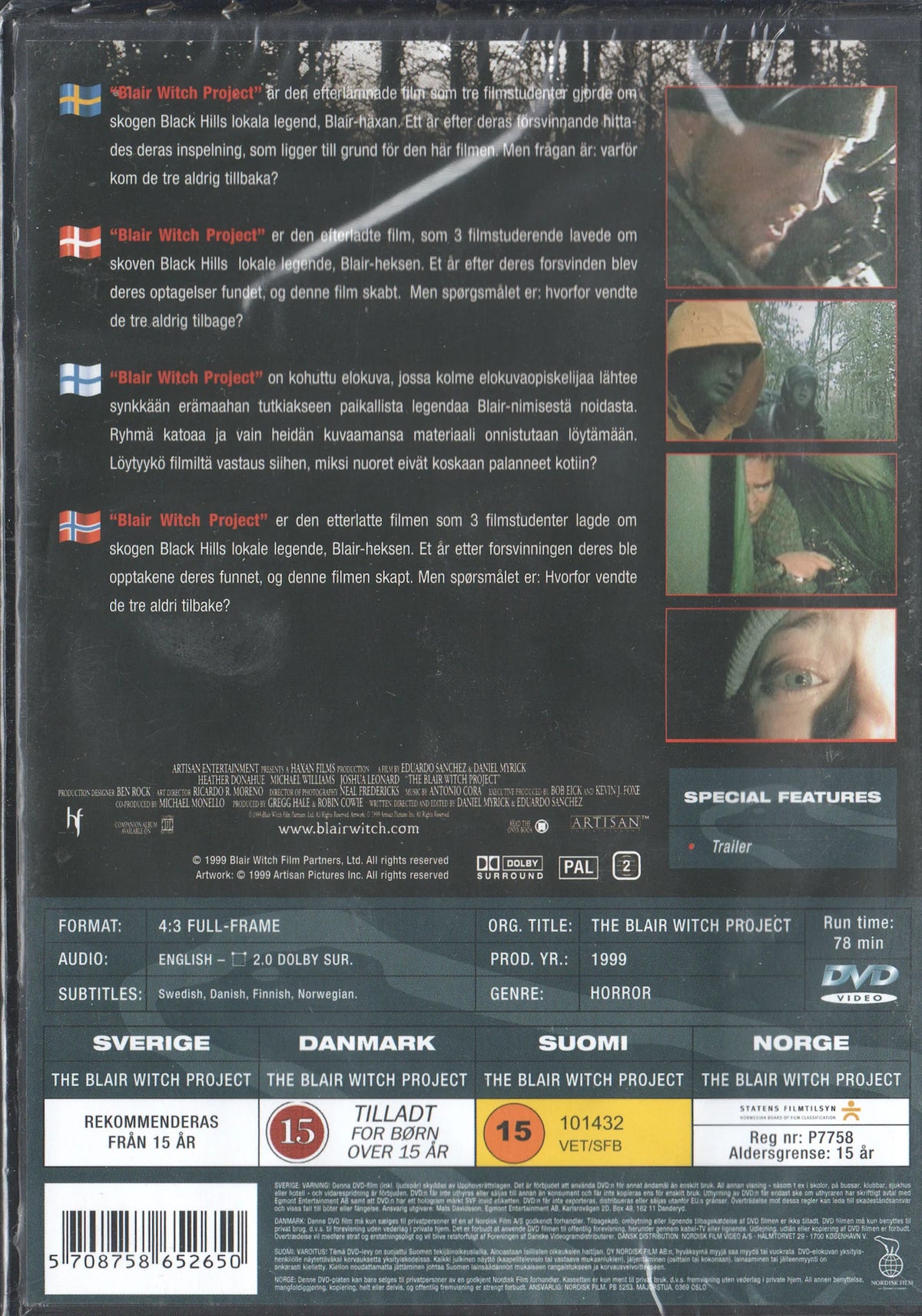 The Blair Witch Project (1999) DVD