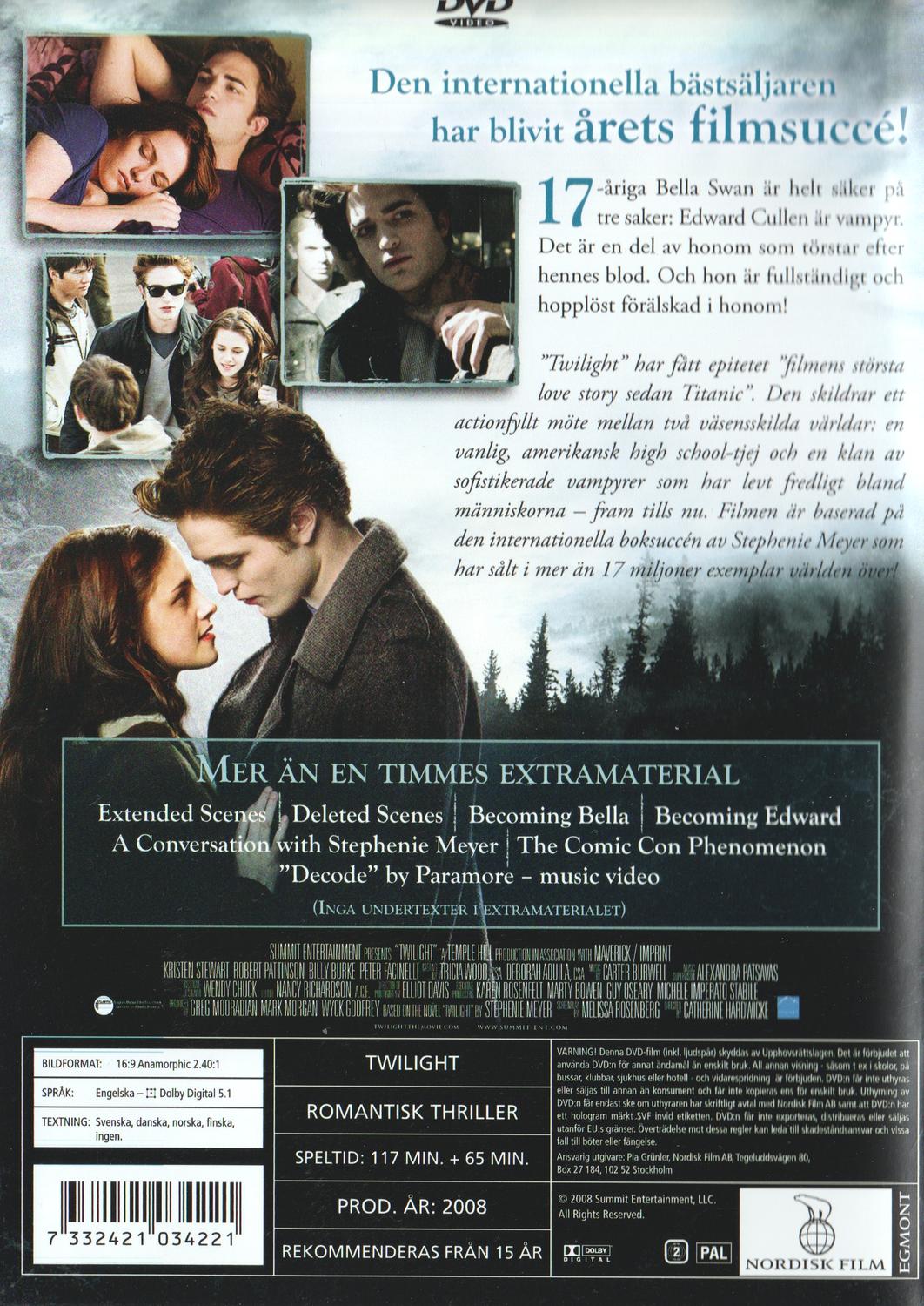 Twilight (2008) DVD