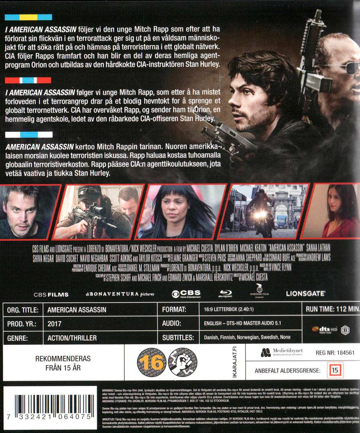 American Assassin (2017) Blu-ray