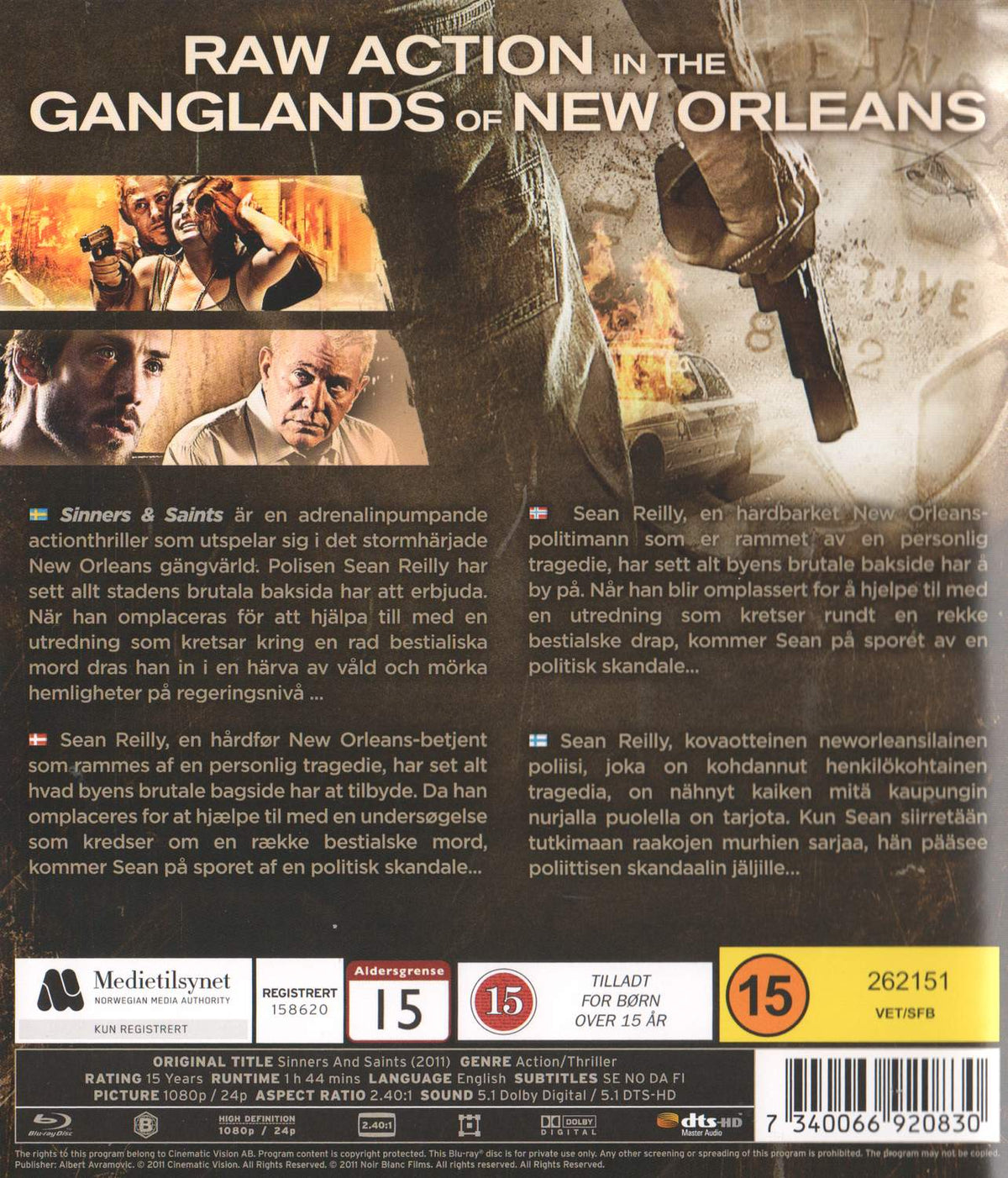 Sinners and Saints (2011) Blu-ray