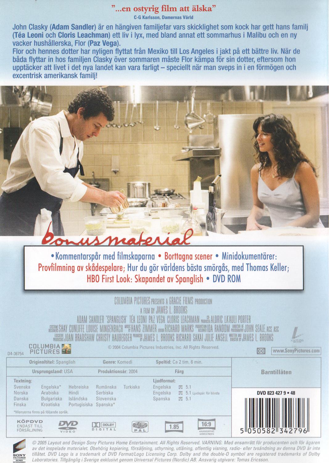 Spanglish (2005) DVD