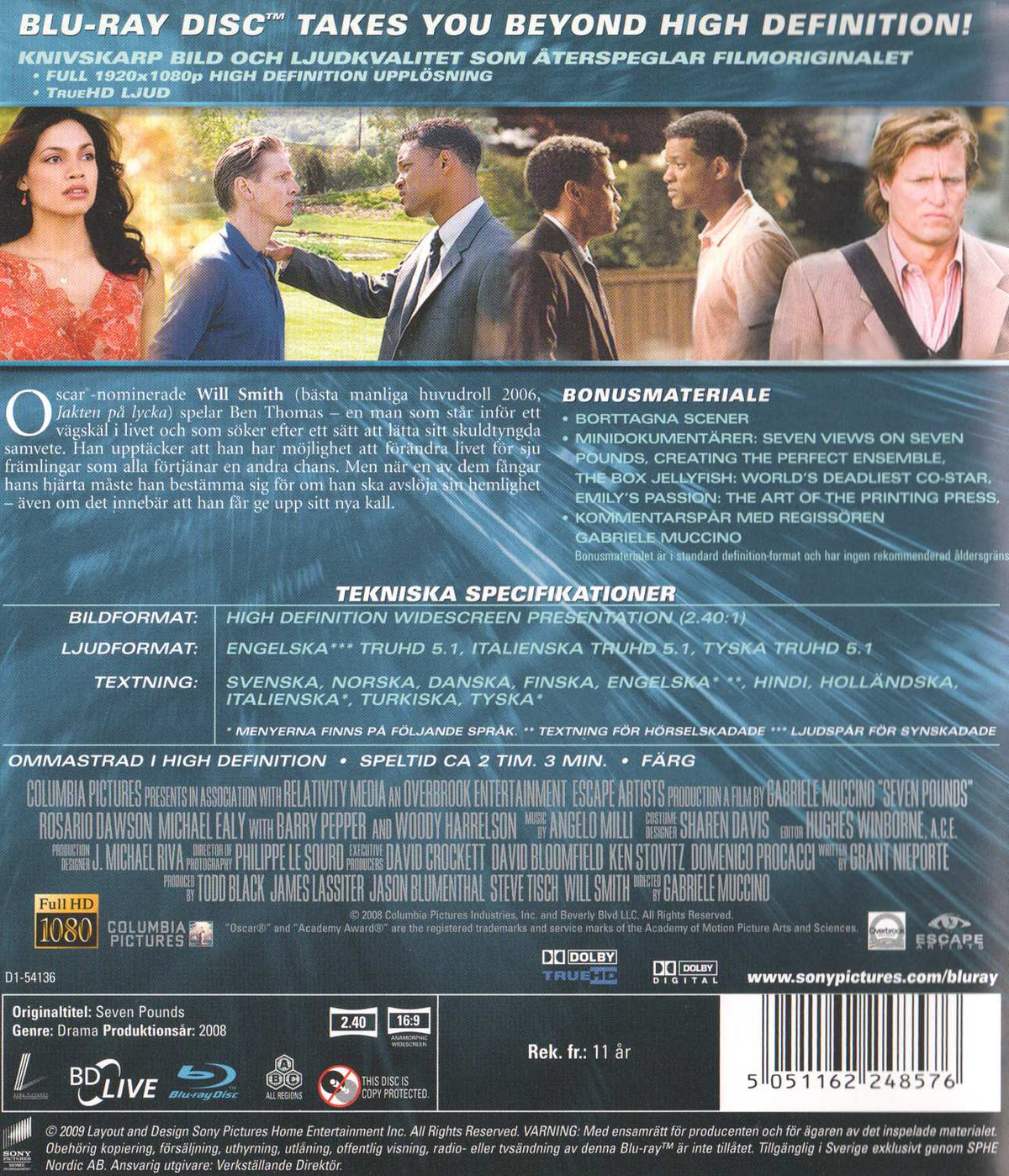 Seven Pounds (2008) Blu-ray