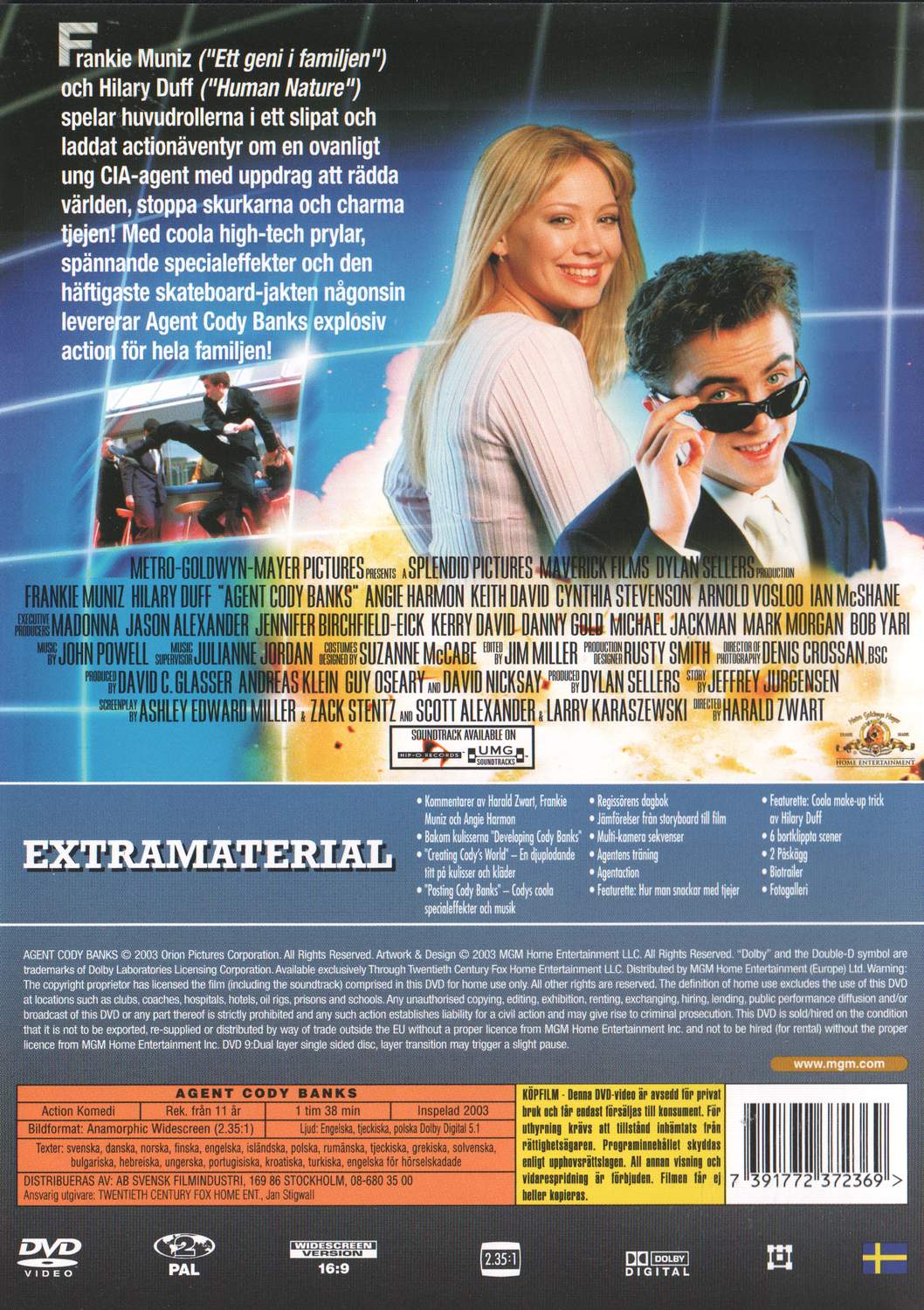 Agent Cody Banks (2003) DVD