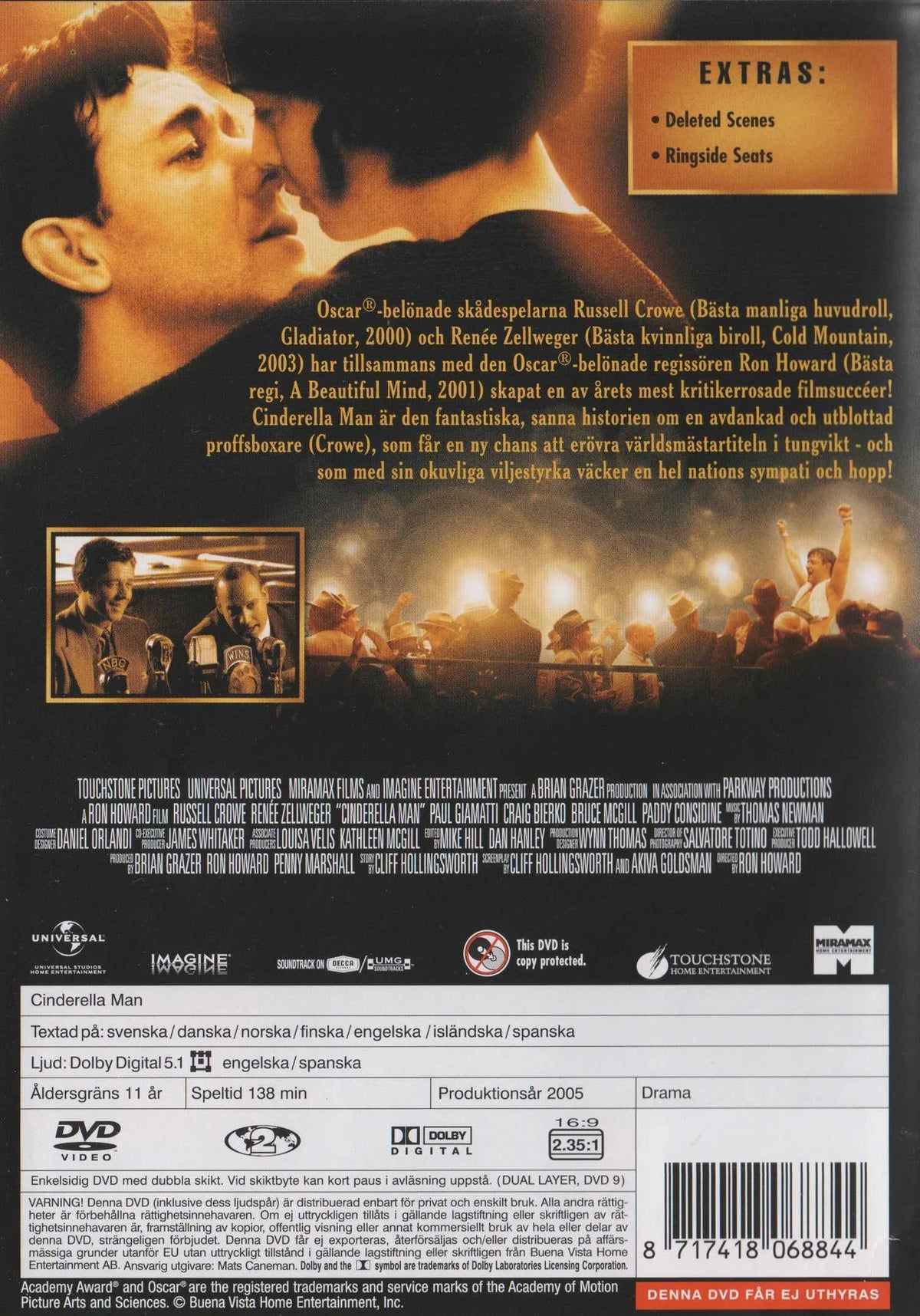 Cinderella Man (2005) DVD