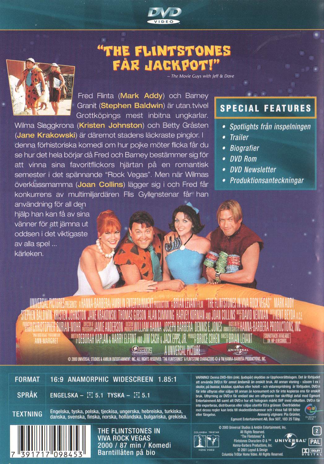 The Flintstones in Viva Rock Vegas (2000) DVD