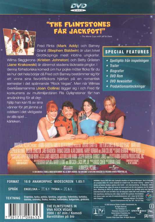 The Flintstones in Viva Rock Vegas (2000) DVD