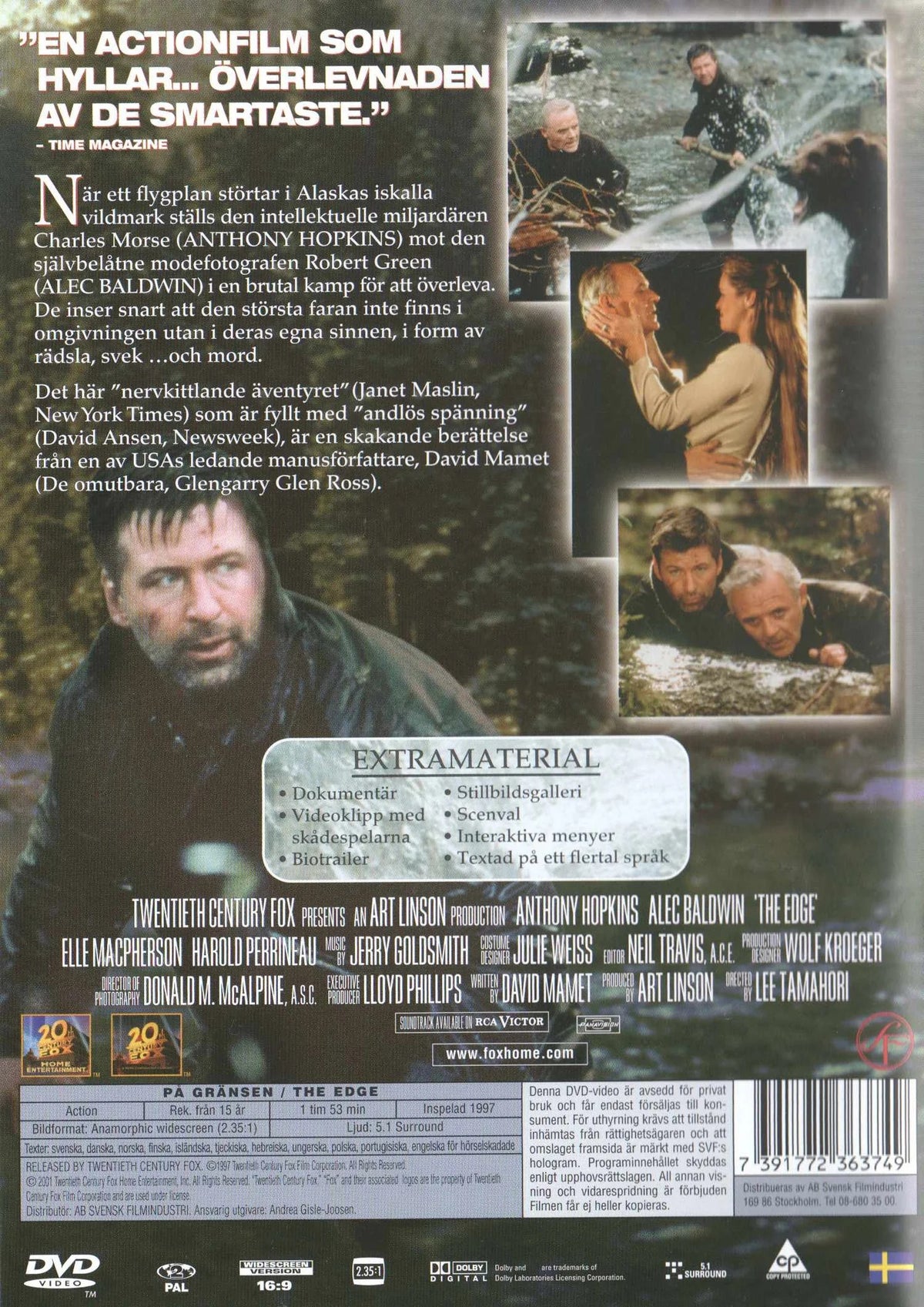The Edge (1997) DVD