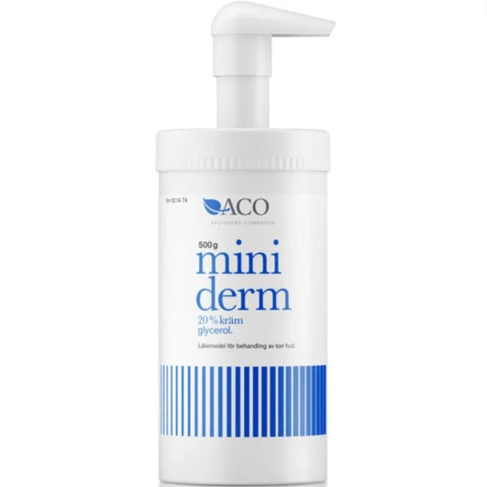 ACO Miniderm 20% Cream 500 gram Suitable for Carbamid Sensitive Swedish Pharmacy