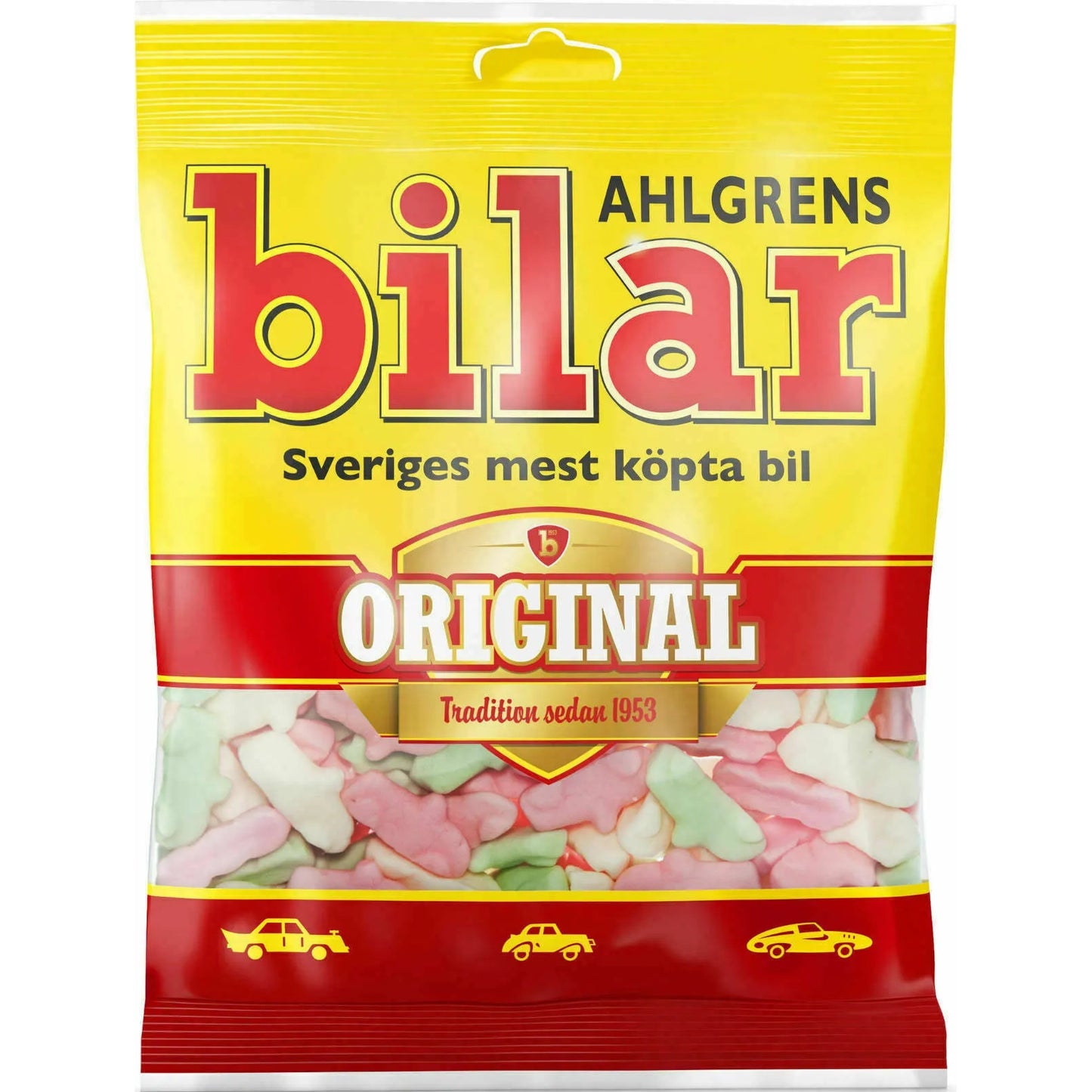 Ahlgrens Bilar Original Swedish Foam Candy Cars 160 gram
