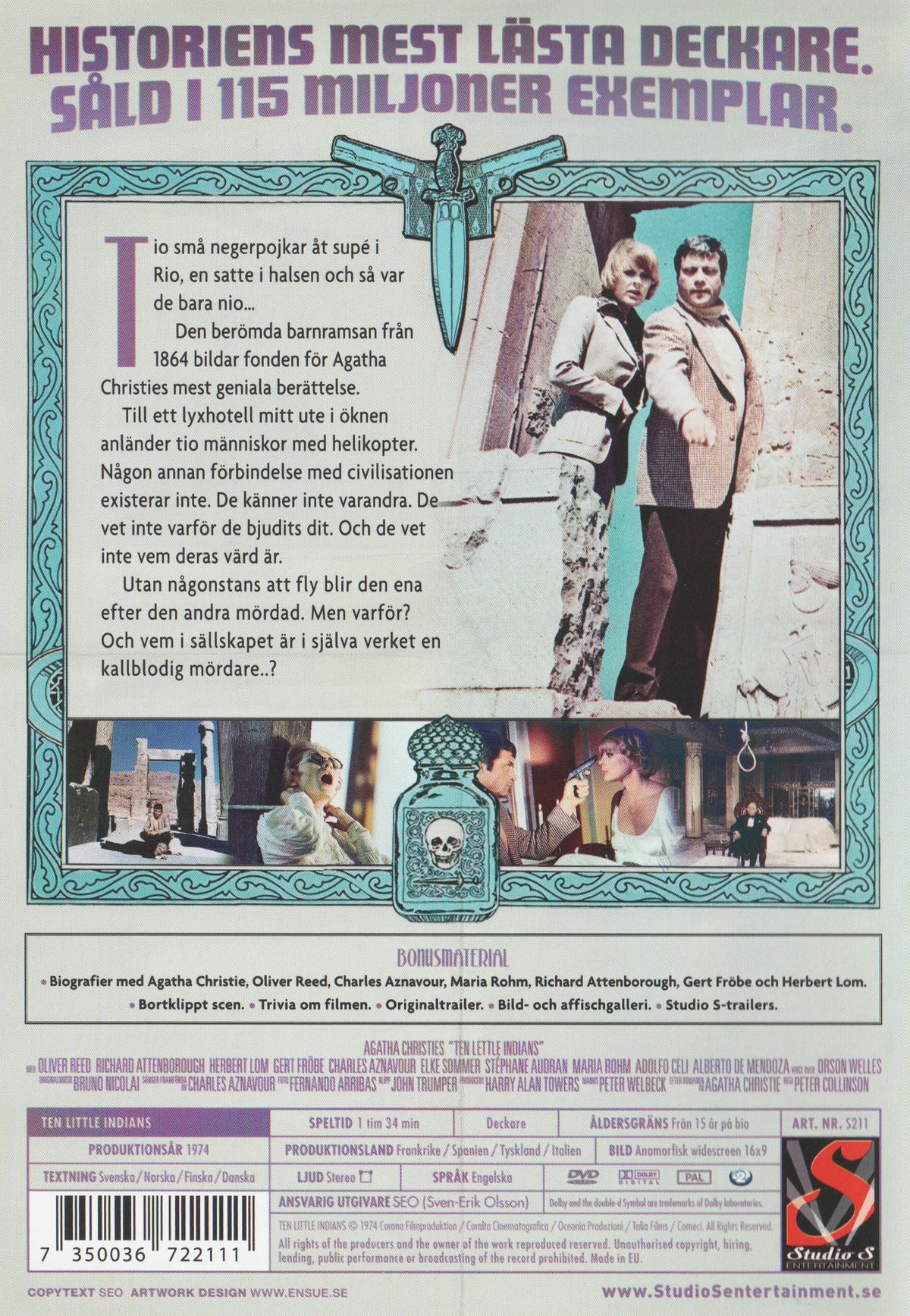 Ten Little Indians (1974) DVD