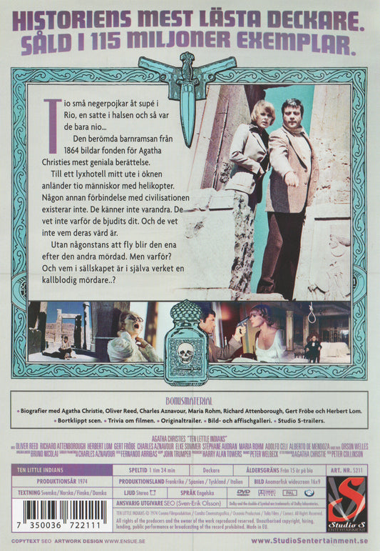 Ten Little Indians (1974) DVD