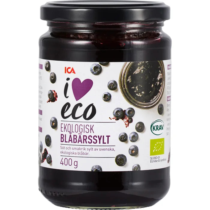 ICA Organic Swedish Blueberry Jam