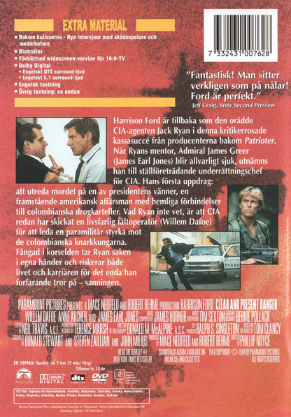 Clear and Present Danger (1994) DVD, Special Collector's Edition