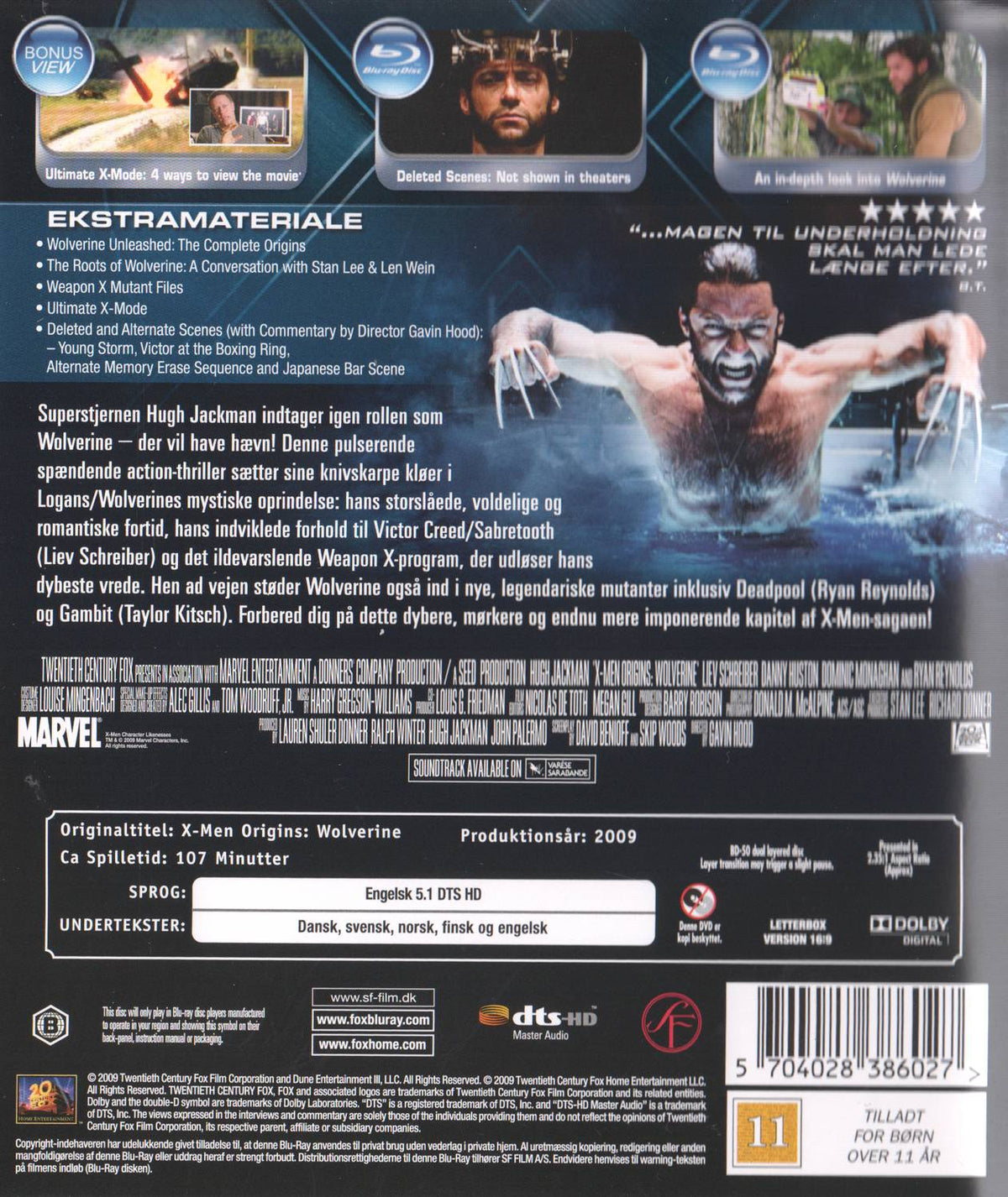 X-Men Origins Wolverine (2009) Blu-ray