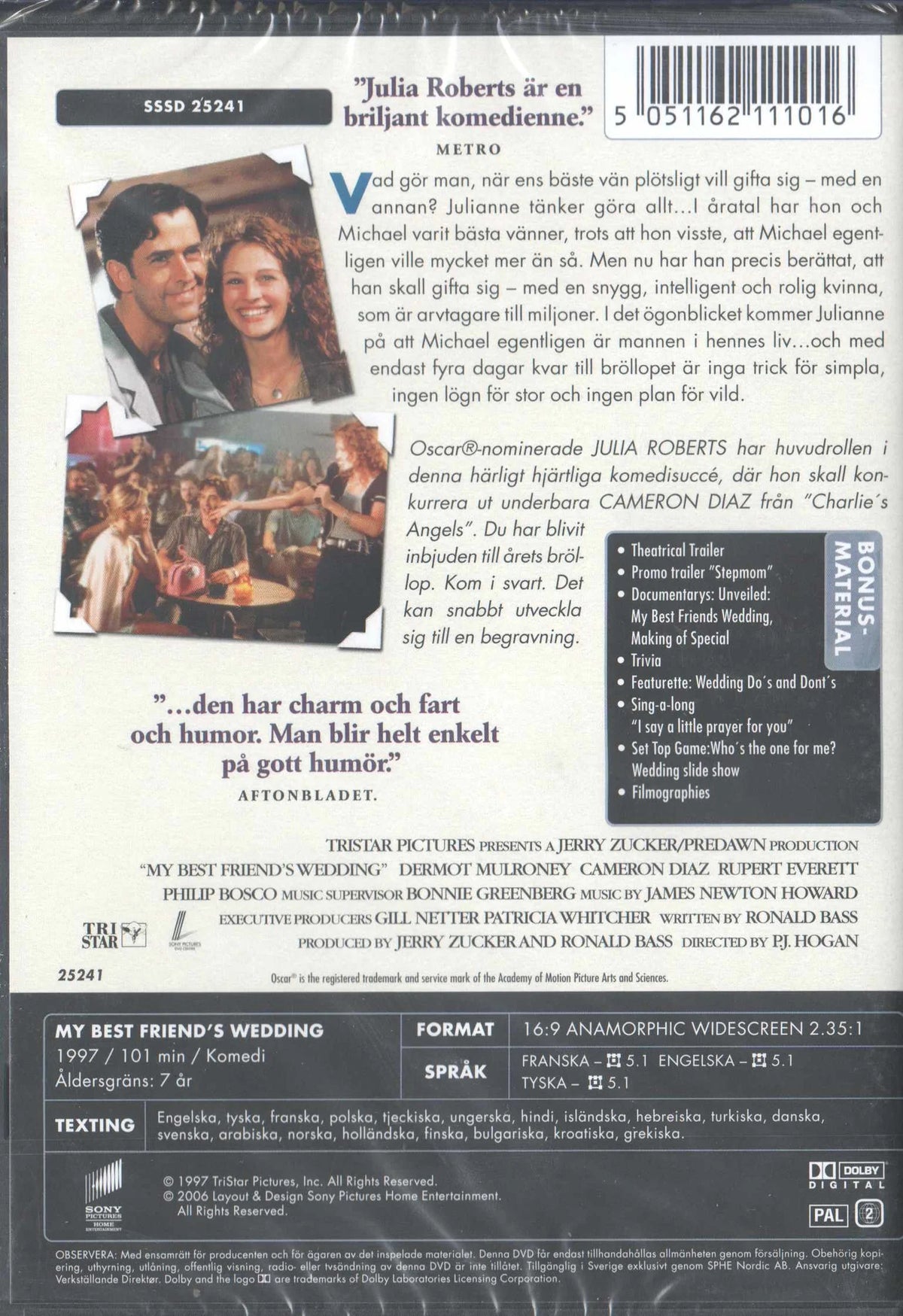 My Best Friends Wedding (1997) DVD