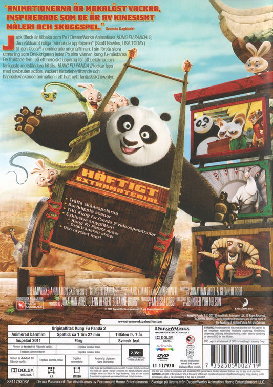 Kung Fu Panda 2 (2011) DVD, Danish & Norwegian Edition