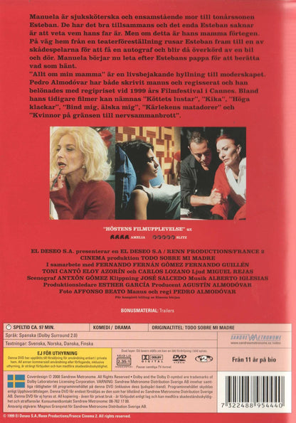 Todo Sobre Mi Madre (2008) DVD