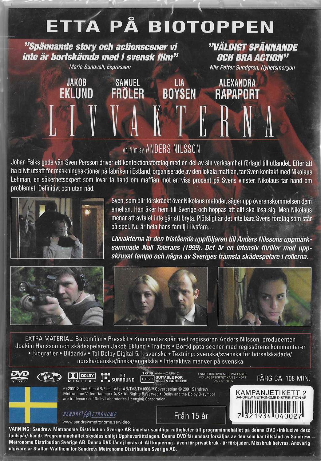 Livvakterna (2001) DVD