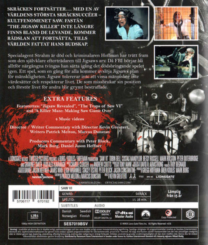 Saw VI (2009) Blu-ray, Unrated Director's Cut