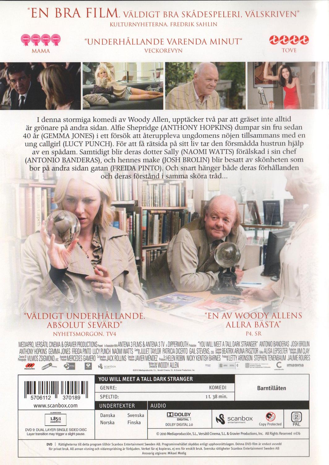 You Will Meet a Tall Dark Stranger (2010) DVD