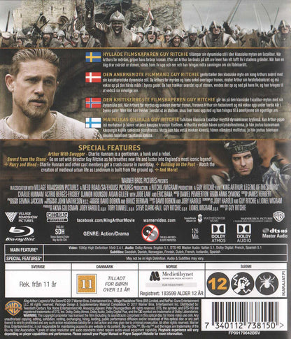 King Arthur Legend of the Sword (2017) Blu-ray