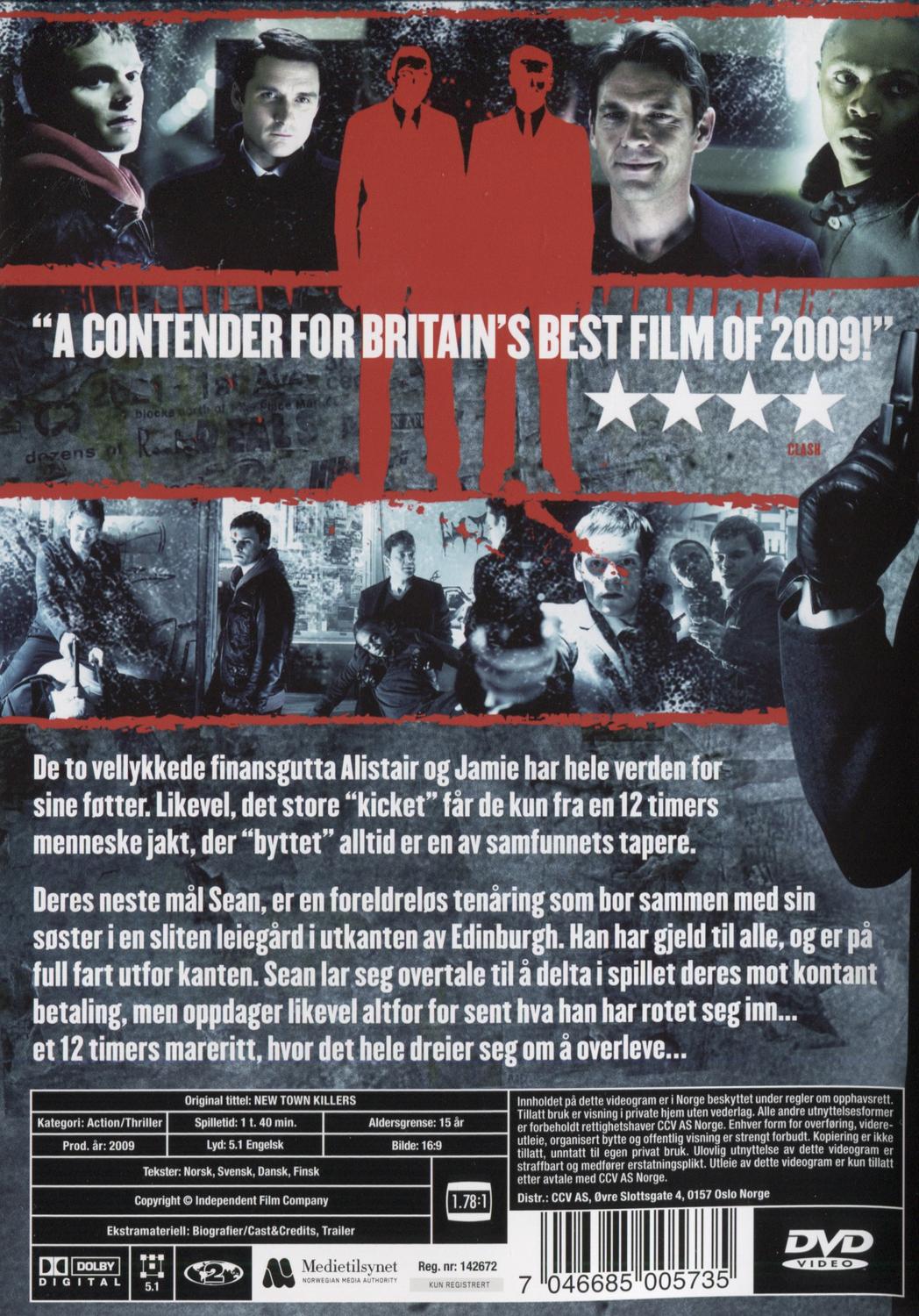 New Town Killers (2009) DVD