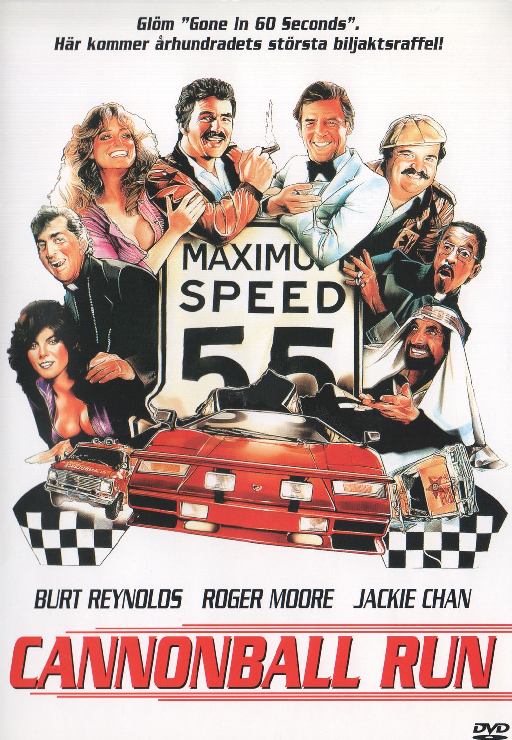 Cannonball Run (1981) DVD, Swedish Edition