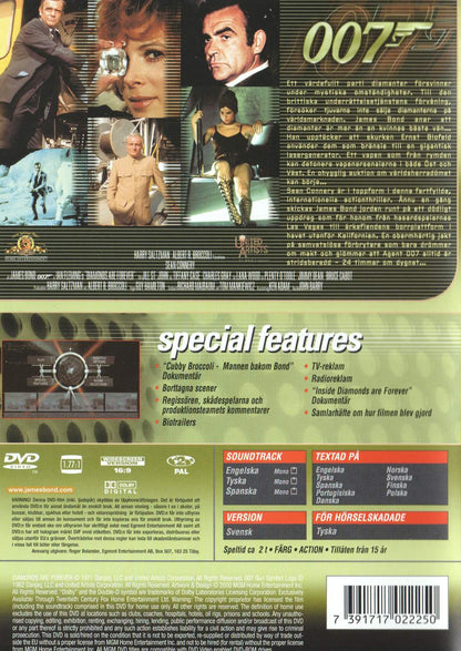 Diamonds are Forever (1971) DVD, Special 007 Edition