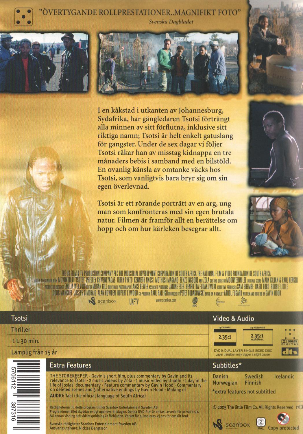 Tsotsi (2005) DVD