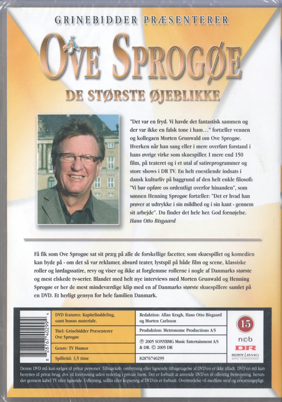 Ove Sprogøe - De Største Øjeblikke (2005) DVD