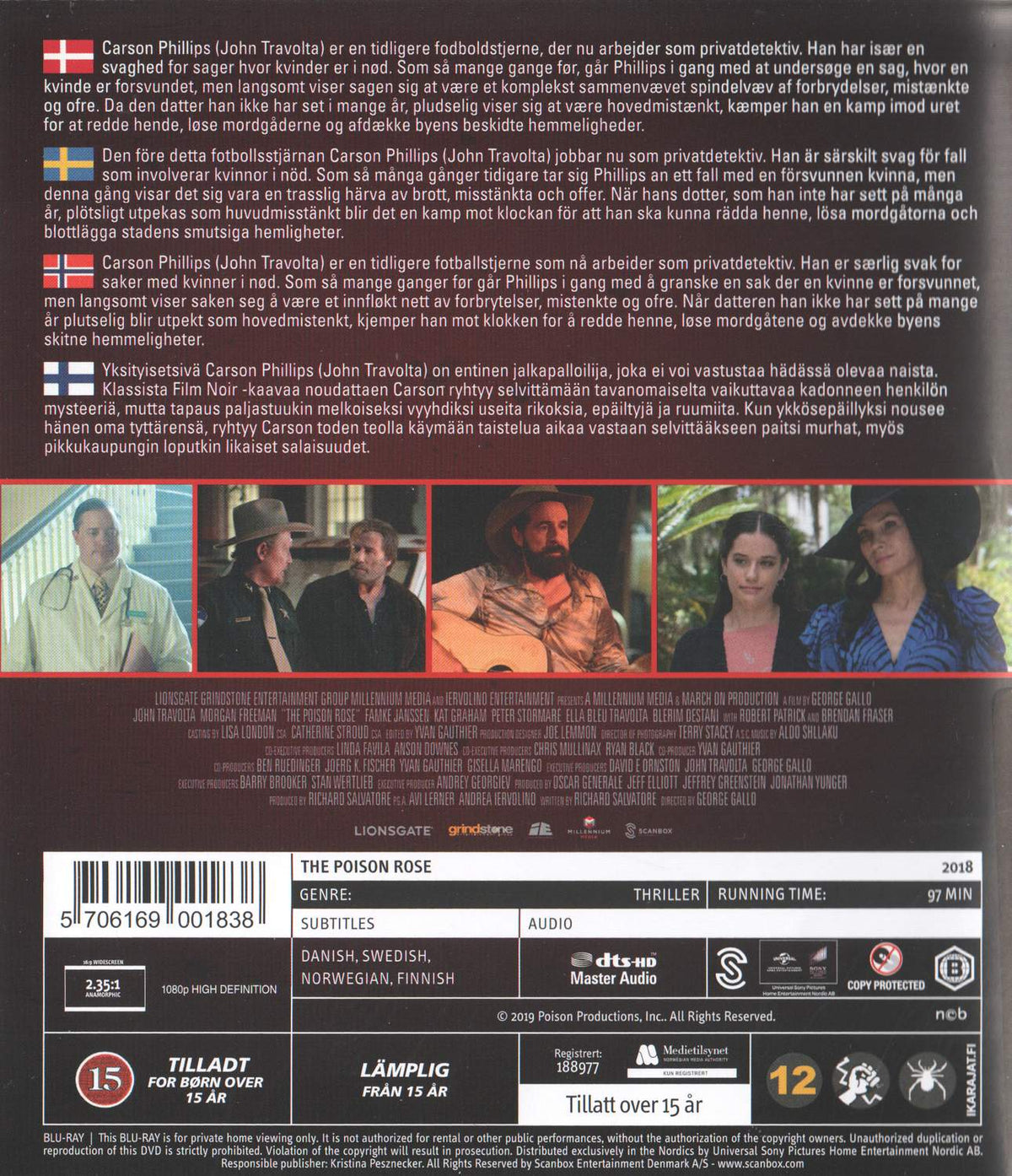 The Poison Rose (2018) Blu-ray