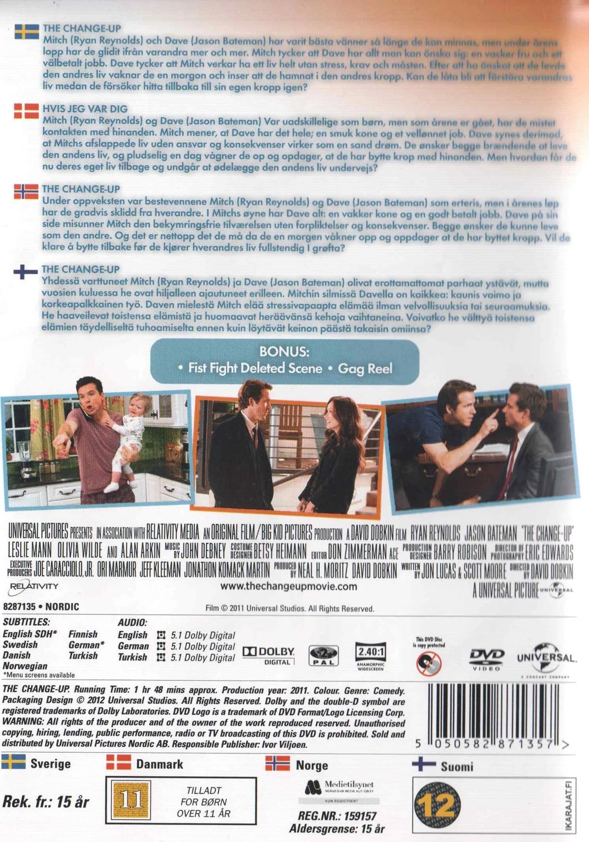 The Change-Up (2012) DVD