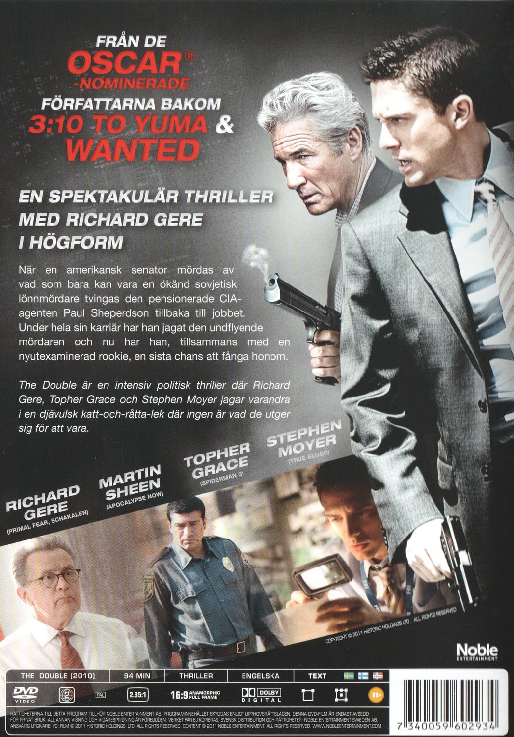 The Double (2010) DVD