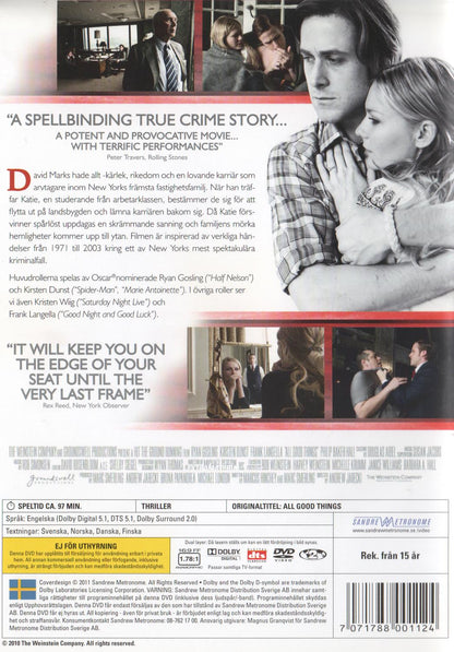 All Good Things (2011) DVD
