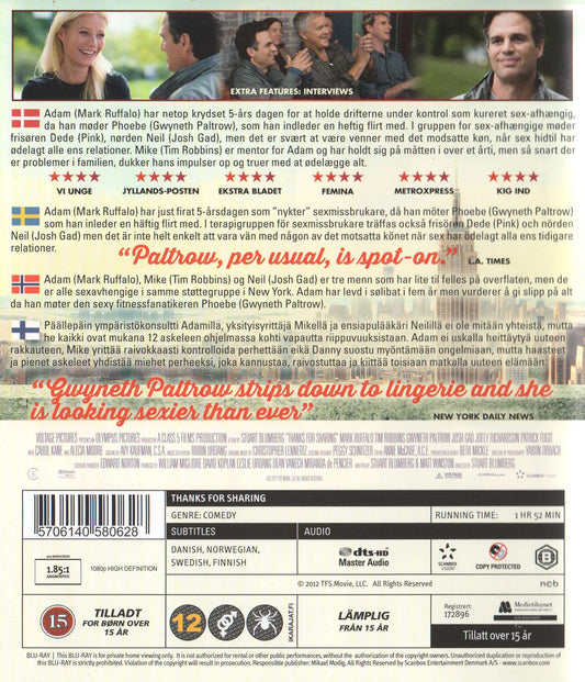 Thanks for Sharing (2012) Blu-ray