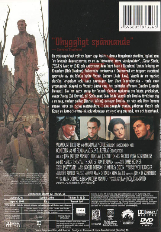 Enemy at the Gates (2001) DVD