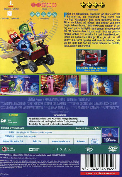 Inside Out (2015) DVD