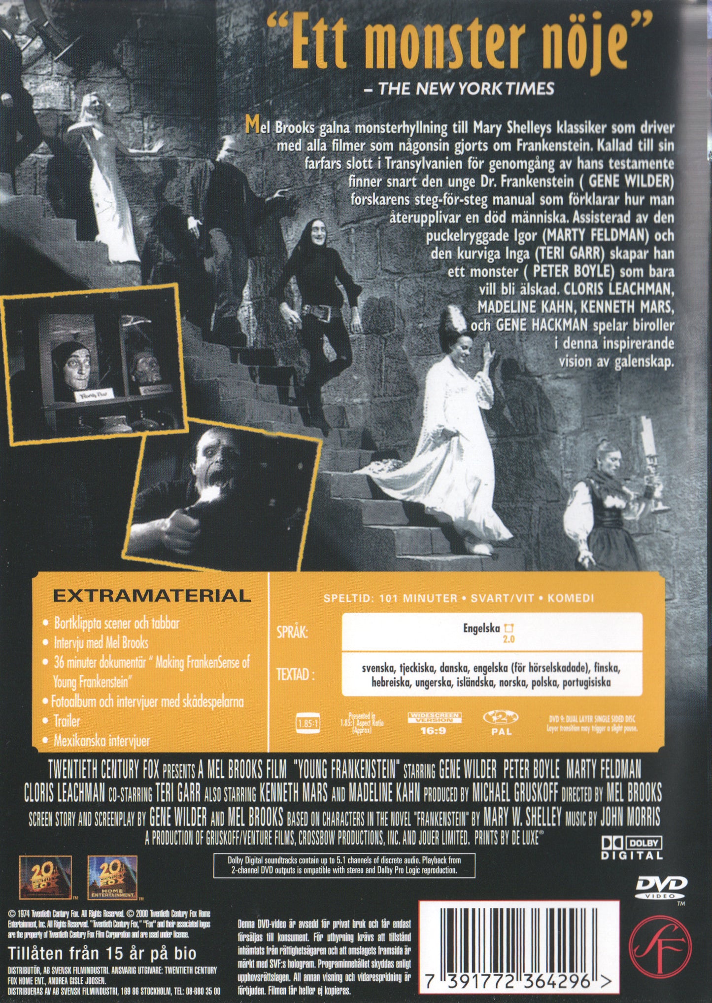 Young Frankenstein 1974 DVD