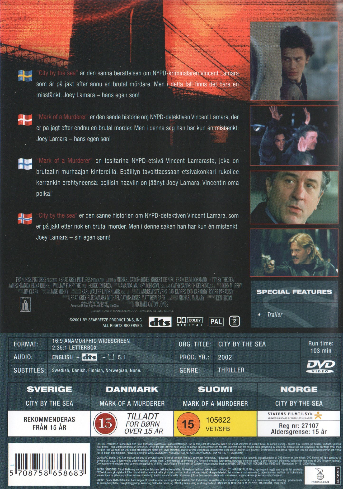 Mark of a Murderer 2002 DVD