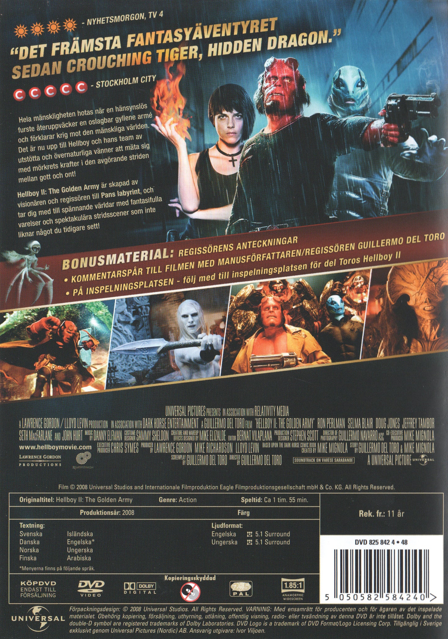 Hellboy The Golden Army 2008 DVD