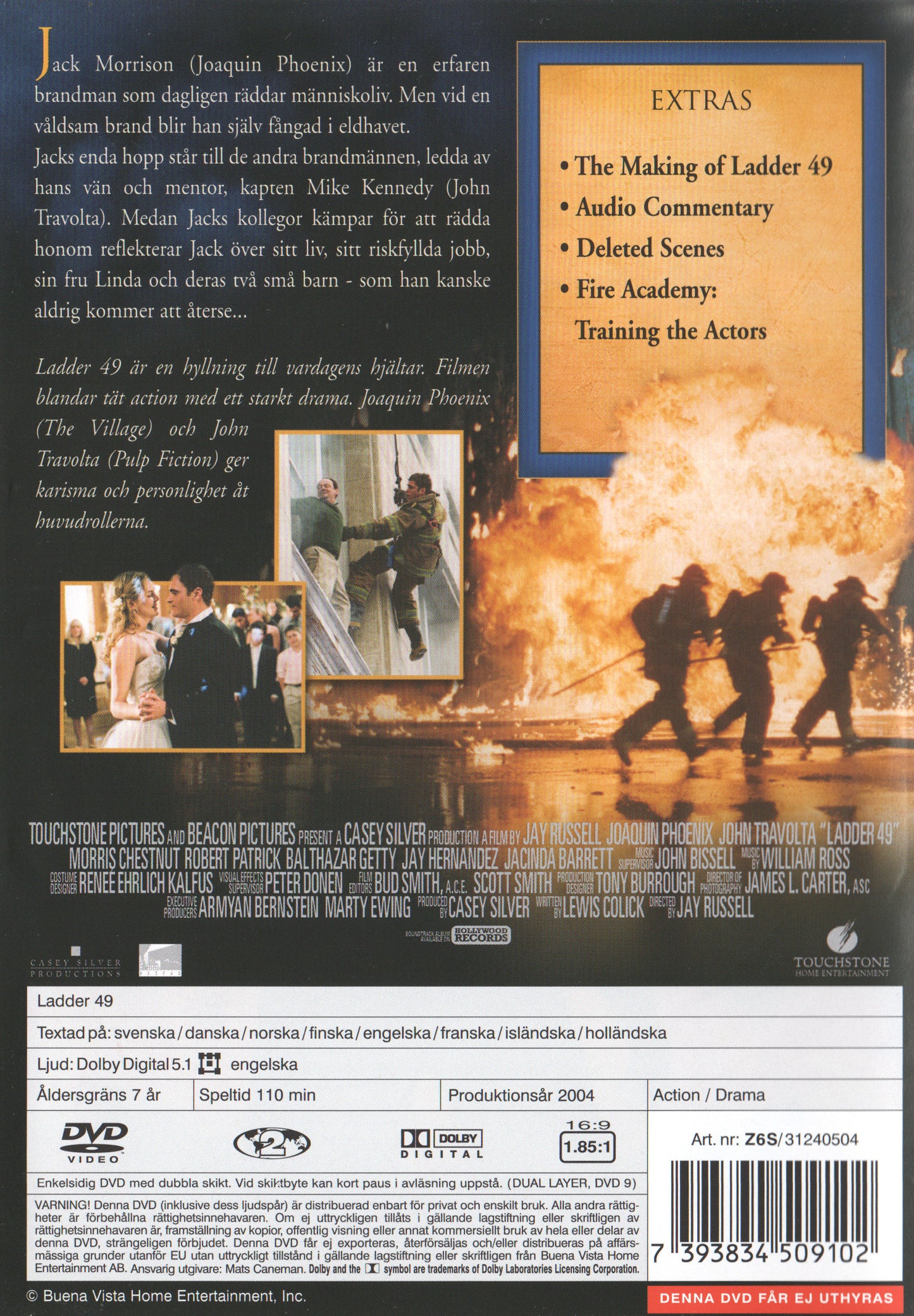 Ladder 49 2004 DVD